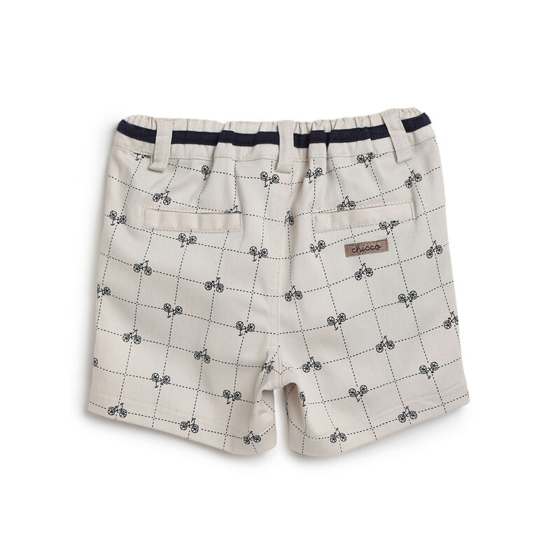 Boys Medium Natural Printed Short Trousers image number 1